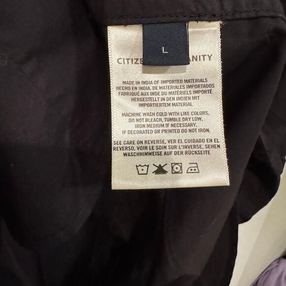 Citizens of Humanity black button-down top women size large - Picture 4 of 4